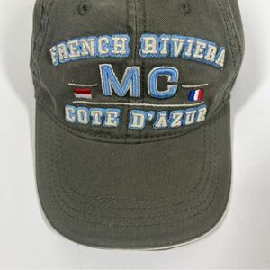 French Riviera MC Cote D’Azur NWT Olive Green Embroidered Baseball Cap Hat